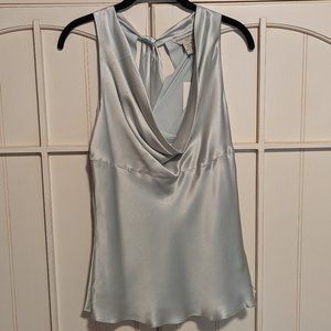 NWT Banana Republic Silk Light Blue Tank Sleeveless Top Medium